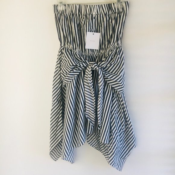 NWT L'Academie x REVOLVE Strapless Hanky Hem Dress - Picture 1 of 8